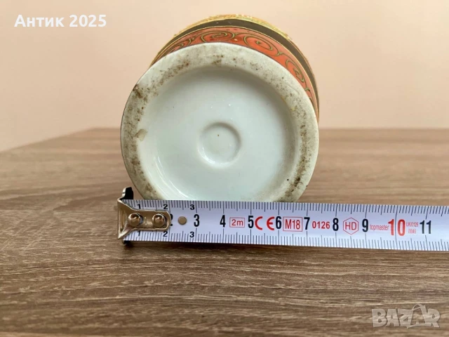 Антична японска ваза в стил Сацума (началото на XX век), снимка 5 - Вази - 50548588