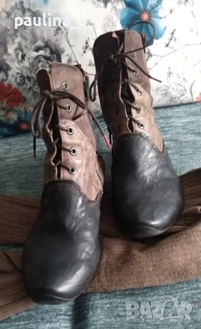 Уникални маркови боти "Think!" / естествена кожа , снимка 12 - Дамски боти - 43682780