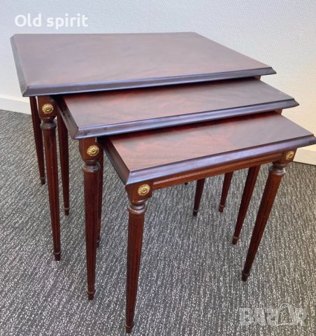 Френски помощни масички – стил Ампир, снимка 2 - Антикварни и старинни предмети - 37725079