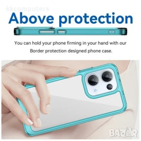 Oppo Reno13 5G Силиконов Калъф Anti-drop TPU + Acrylic и Протектор, снимка 8 - Калъфи, кейсове - 49890113