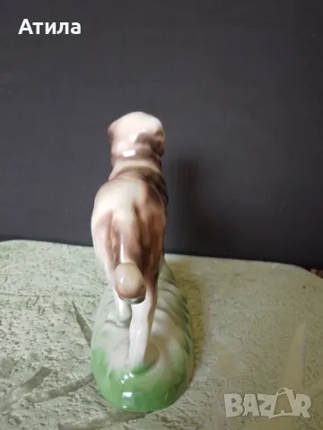 статуетка порцеланово куче 18/14 см, снимка 5 - Статуетки - 49073779