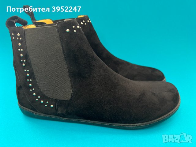Боси Обувки ZAQQ SPARQLE Shine Velours Black размер 43 ПРОМО, снимка 1 - Дамски боти - 43832379