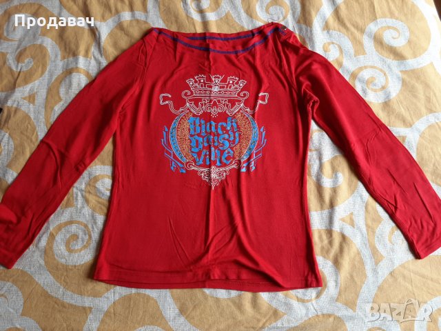 Червена блузка , снимка 1 - Блузи с дълъг ръкав и пуловери - 28509834