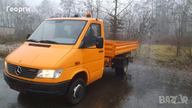 Мерцедес самосвал с кран, снимка 2 - Бусове и автобуси - 43533075