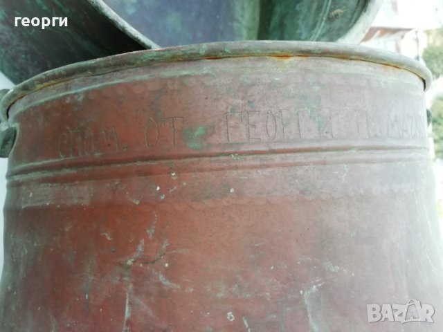 медни старинни съдове /котли/, снимка 11 - Декорация за дома - 43602990