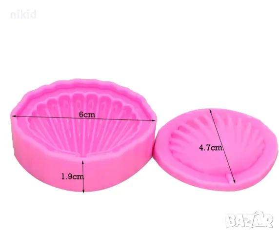 3D Голяма мида кутия 2 части силиконов молд форма декорация фондан шоколад украса мъфини, снимка 2 - Форми - 22557214