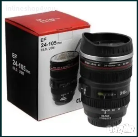 Ново! ХИТ! Чаша за чай, кафе и др напитки във формата на обектив, снимка 3 - Чаши - 49583011