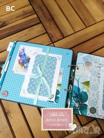 Ръчно изработени албуми 21х21 см. Само по поръчка, персонално надписани и декорирани. , снимка 4 - Сватбени аксесоари - 32905586