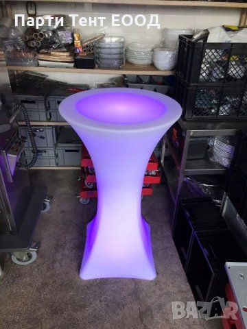 LED PVC мебели под наем, светещи коктейлни маси, ЛЕД светещи барове, снимка 2 - Кетъринг - 31385595