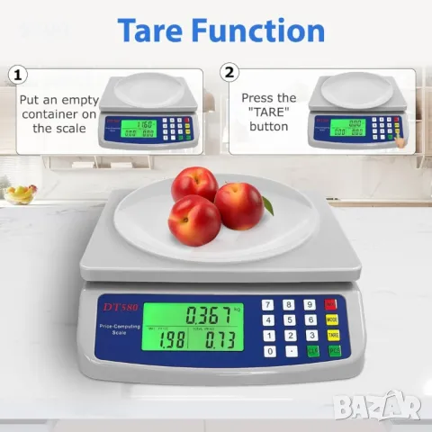 Мини електрическа везна 30 кг DT-580, снимка 3 - Друга електроника - 48908725