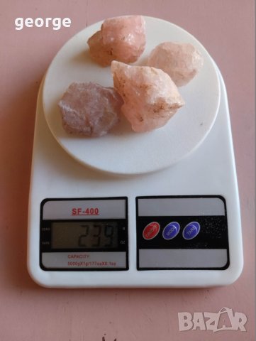 Розов кварц - необработен : произход Мозамбик - 239 грама, снимка 1 - Други ценни предмети - 40373459