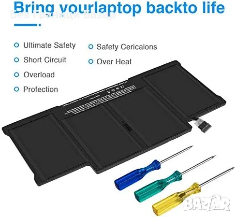 Нова A1405 Батерия за лаптоп MacBook Air 13" A1466 A1369 2010–2017, 55Wh, снимка 2 - Части за лаптопи - 49684124