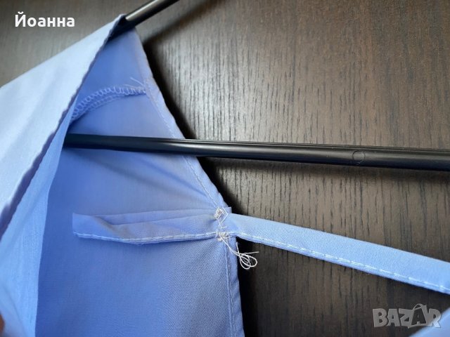 Елегантна блуза в актуален син цвят, снимка 8 - Ризи - 35447971