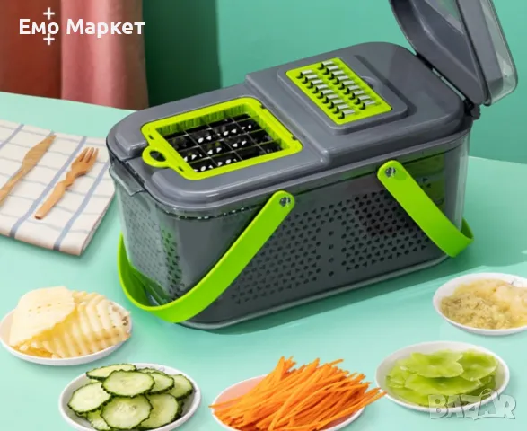 Мултифункционален съд за съхранение с приставки за рязане, снимка 8 - Други - 48984720