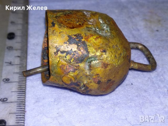 МНОГО СТАРА МЕТАЛНА РЪЧНО КОВАНА ХЛОПКА За КОЛЕКЦИЯ БИТОВ КЪТ МЕХАНА ИНТЕРИОР 38430, снимка 7 - Антикварни и старинни предмети - 43665589