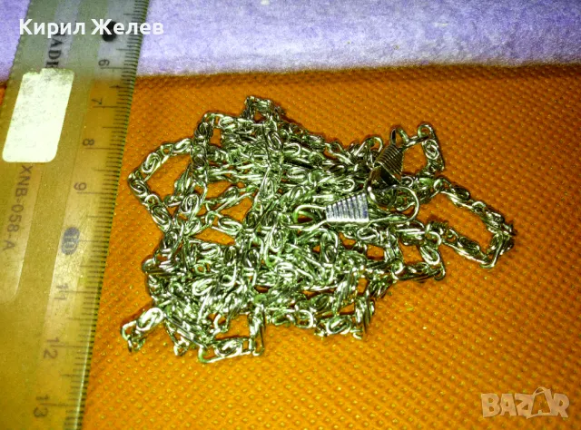 ДЪЛГА ЗДРАВА РЕТРО АРТ ПЛЕТКА ВЕРИЖКА СИНДЖИРЧЕ от СТОМАНА За ДАМСКА ЧАНТИЧКА 47384, снимка 7 - Колиета, медальони, синджири - 47316647