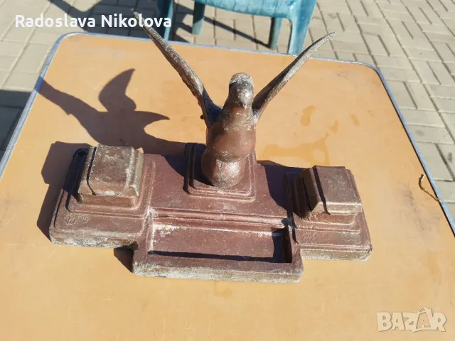 Мастилница масивна с гълъб, снимка 6 - Антикварни и старинни предмети - 49026564