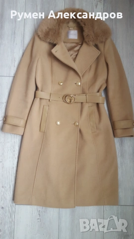 Дамско палто GUESS AMELIA Beige в размер М, снимка 6 - Палта, манта - 53119967