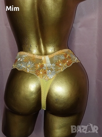 S /M Полупрашка с богата бродерия в цвят портокал , снимка 2 - Бельо - 52809127