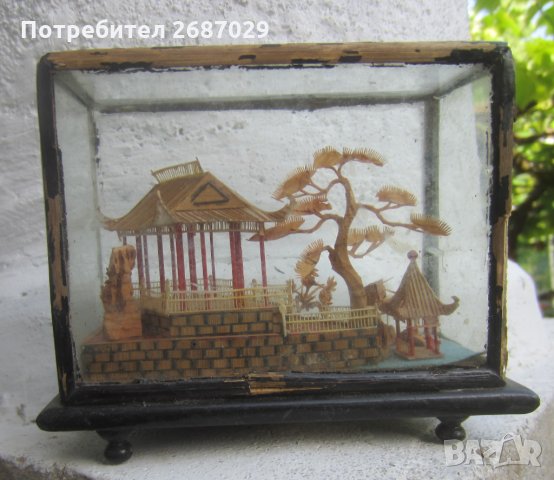 Япония  / Китай / Азия -  3, пагода, дърво, Диорама, снимка 3 - Антикварни и старинни предмети - 33360457