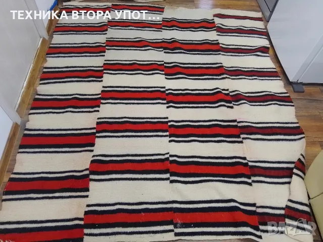 вълнени тъкани одеала / завивки / черги старинни , снимка 10 - Антикварни и старинни предмети - 49772263