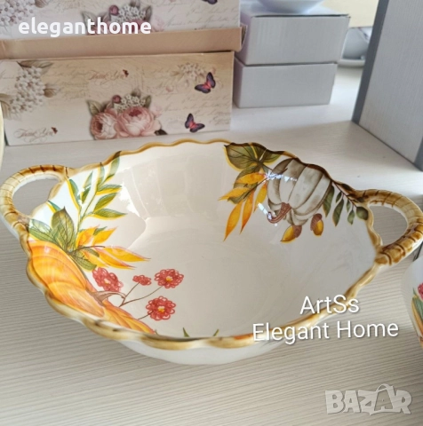 Керамична купа САЛАТИЕРА, снимка 2 - Чинии - 51854448