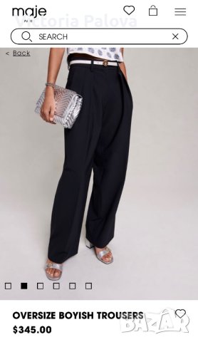 Супер модерен скъп панталон MAJE ФРАНЦИЯ, снимка 11 - Панталони - 44125258