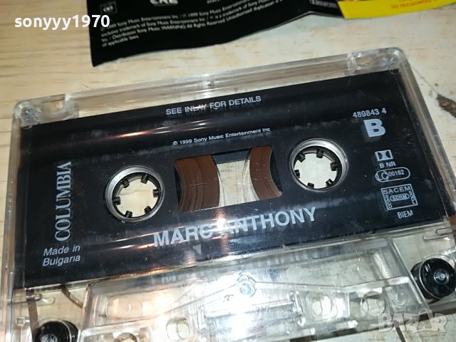 📢MARC ANTHONY-ORIGINAL 0610221751, снимка 18 - Аудио касети - 38244389