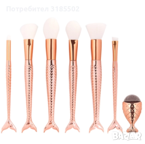 Професионални четки за грим Русалка  HZS33, снимка 3 - Друго оборудване - 51458135