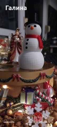 Декоративен снежен човек, снимка 7 - Декорация за дома - 43158789