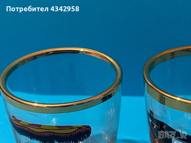 Vintage  50-те Rockabilly. Daimler - Винтидж автомобил.Чаши за ракия., снимка 5 - Антикварни и старинни предмети - 52949632