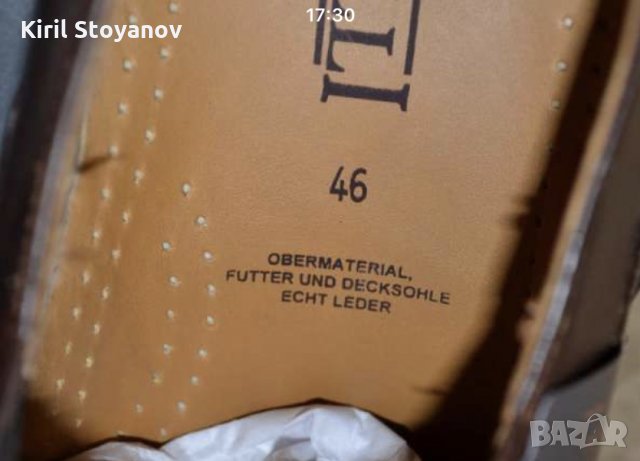 Чисто нови италиански обувки от естествена кожа, внос от Германия, снимка 7 - Официални обувки - 26482983