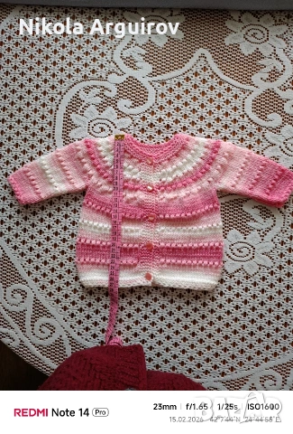 бебешка жилетка , снимка 2 - Жилетки и елечета за бебе - 53483420