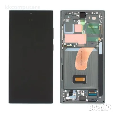 LCD Дисплей за Samsung SM-S918F S23 Ultra 5G 2023 / GH82-30465C / 30466C / Тъч скрийн + рамка / Зеле