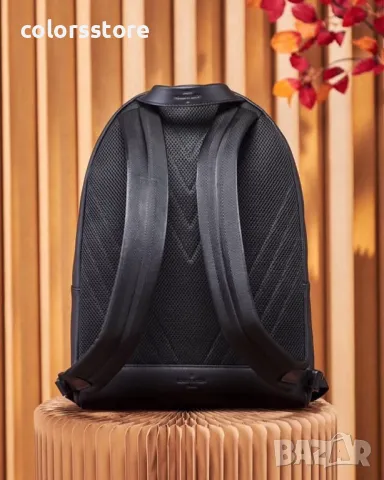 Черна раница  LV /VL63z, снимка 2 - Раници - 49932975