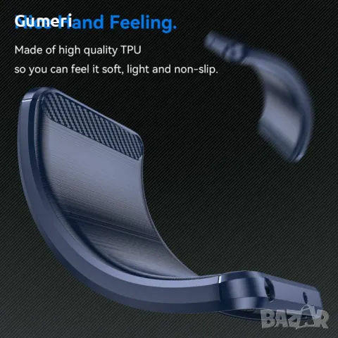 Xiaomi Redmi Note 14 Pro 4G  Противоударен Силиконов Гръб Карбон, снимка 6 - Калъфи, кейсове - 49750735