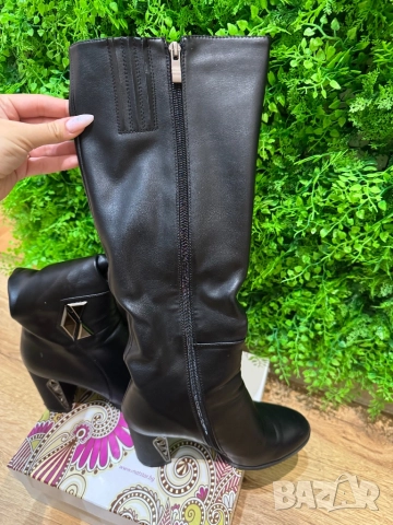 Дамски кожени ботуши , снимка 3 - Дамски ботуши - 51911105