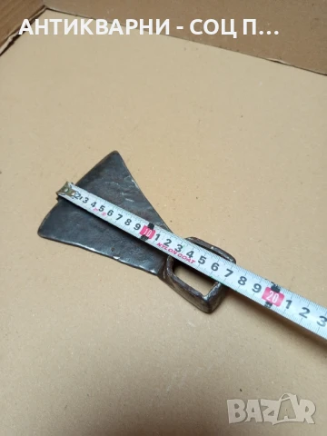 Соц Стара Ръчно Кована Мотичка Номер 2. Тегло 0.350кг., снимка 9 - Антикварни и старинни предмети - 50704493