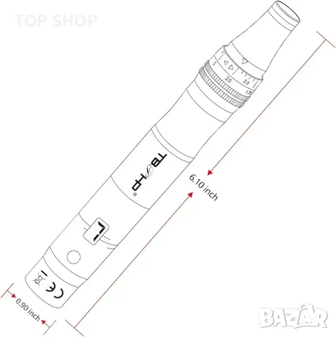 TBPHP M1 Electric Derma Beauty Pen Професионален комплект за дома, снимка 2 - Друга електроника - 48724004