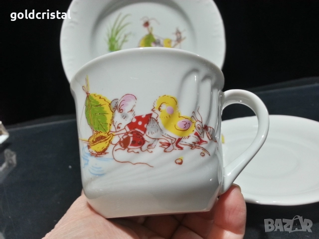 Стар български порцелан детски комплект , снимка 10 - Колекции - 16009289