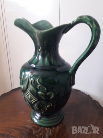 Немска керамична ваза кана ръчна изработка   13/2, снимка 2 - Колекции - 32865994