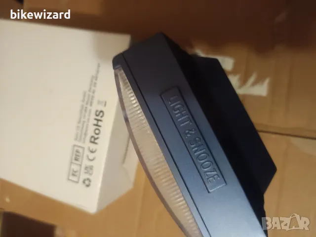 Часовник / будилник с аларма и осветление безшумен механизъм НОВ, снимка 2 - Други - 49736342