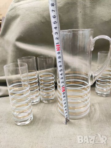 Продавам тънкостенни чаши и кана за вода ,вино , снимка 2 - Чаши - 37015526