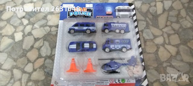 детски играчки полицейски коли на картон , снимка 2 - Други - 44115440
