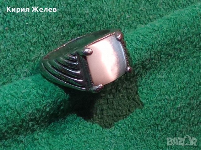 СТАР ПОСРЕБРЕН МЕДЕН СКЪПОЦЕНЕН АРТ ПРЪСТЕН с КОТЕШКО ОКО 66211, снимка 2 - Пръстени - 36378067