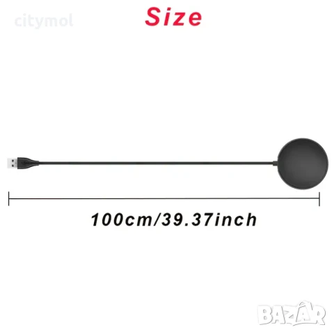 Бързо безжично зарядно устройство за Samsung Galaxy Watch 7/6/5/4/3/2/Active, снимка 4 - Смарт гривни - 50557344