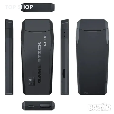 4K Game Stick LITE 2.4G безжичен контролер ретро игри ps1 атари 2 джойстика, снимка 3 - Nintendo конзоли - 49049717