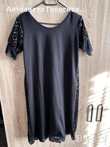 Рокля с пайети, снимка 4 - Рокли - 49978034