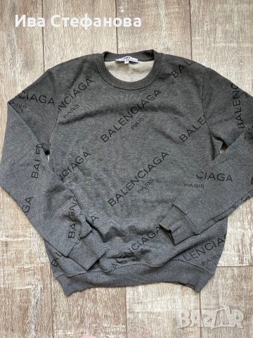 Balenciaga  Balenciaga нова спортна сива блуза Баленсиага , снимка 9 - Спортни дрехи, екипи - 43051733