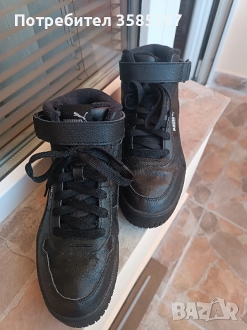 Кожени кецове Puma, снимка 5 - Детски маратонки - 52372042
